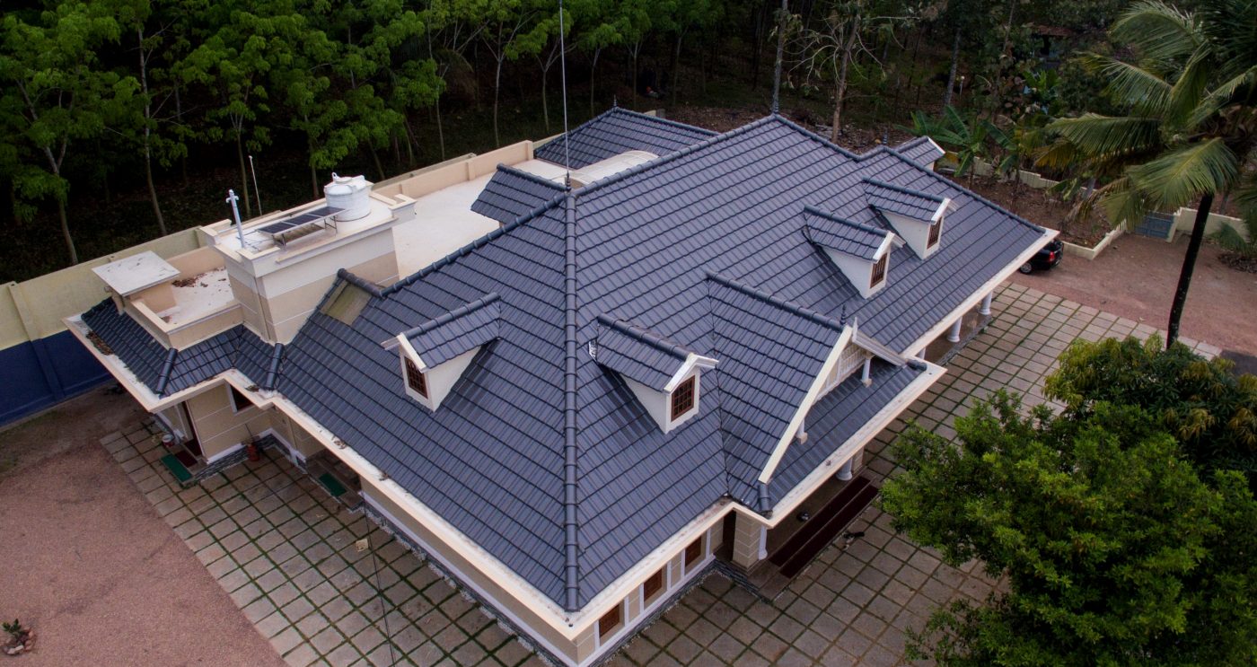Pitched roof individual house