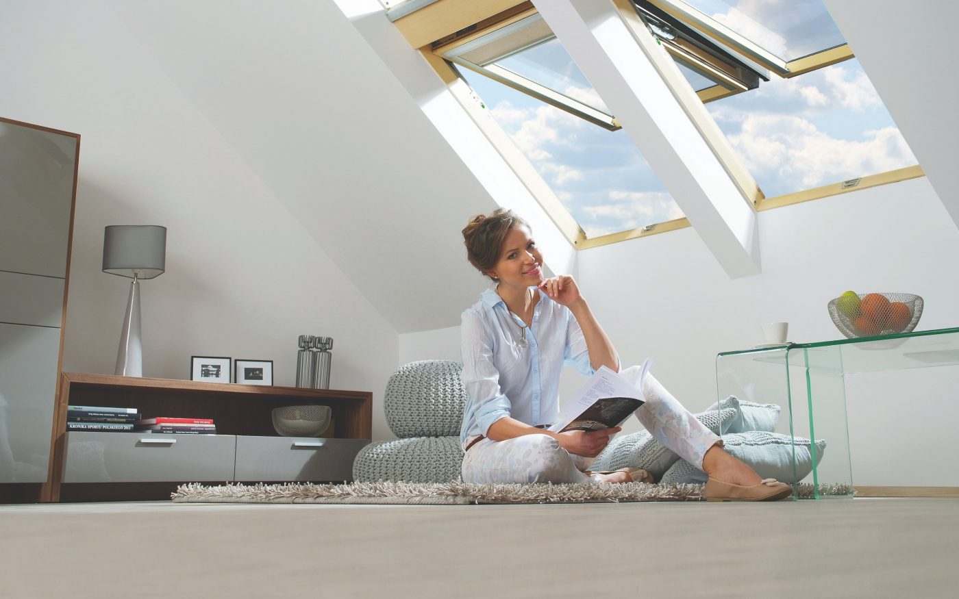 Tondach krovni prozori u modernom interijeru